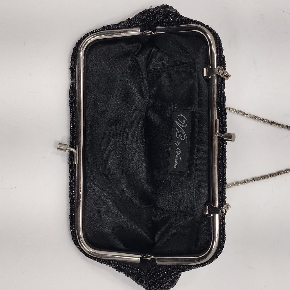 Elegant Black Beaded Clutch - Picture 4 of 6
